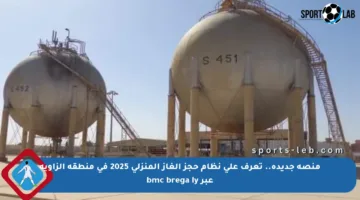 منصة جديدة.. تعرف على نظام حجز الغاز المنزلي 2025 في منطقة الزاوية عبر bmc brega ly